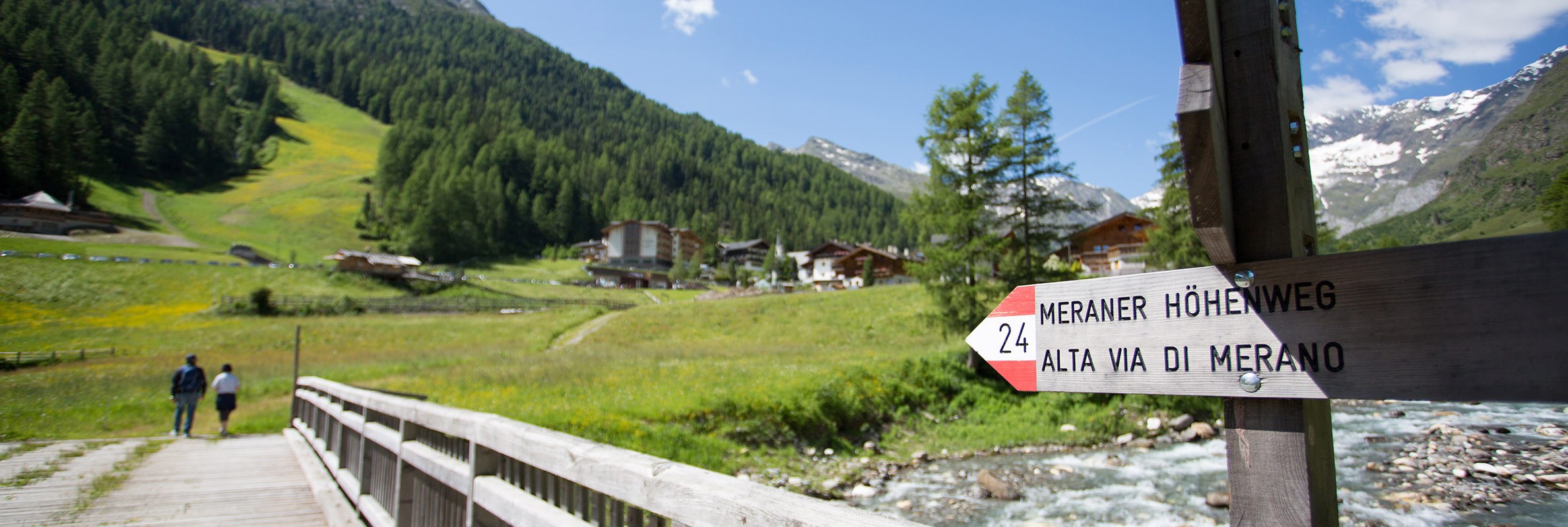 Meraner Höhenweg im Passeiertal in Südtirol